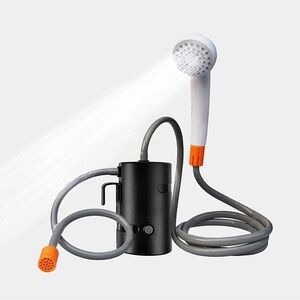 NEW Portable Outdoor Shower Built in LED Flashlight 
Rechargeable Self Suction